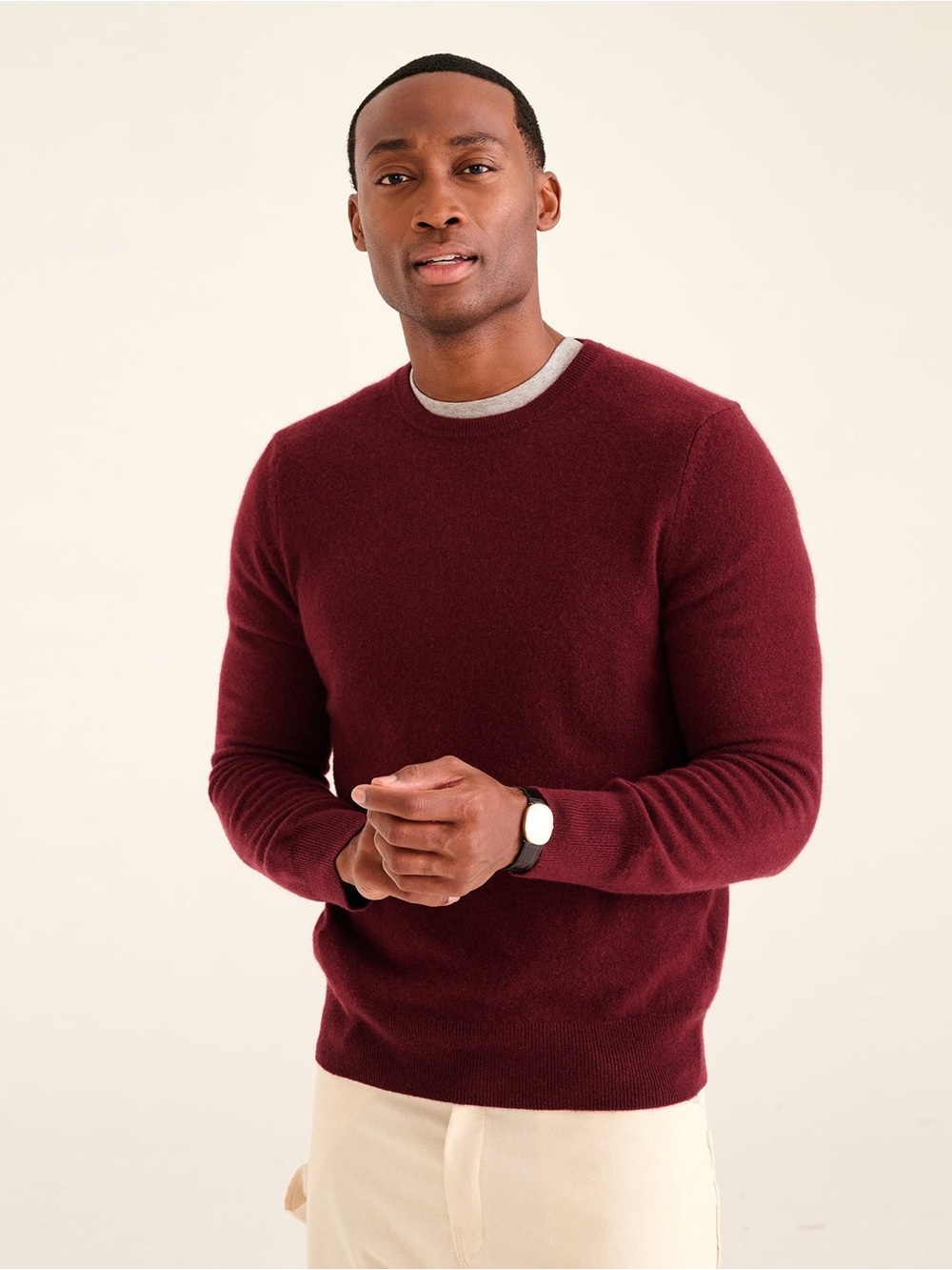 Naadam The Original Cashmere Sweater Men's in Merlot